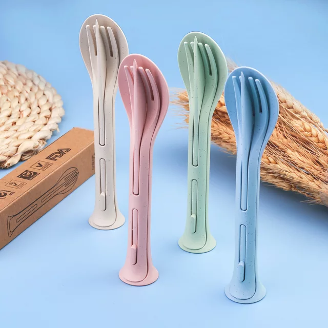 White Dimazo Kitchenware Plastic Spoon Fork And Knife, For Home