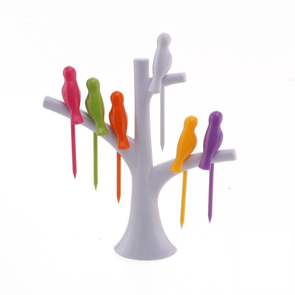Plastic Bird Fruit Fork, For Home