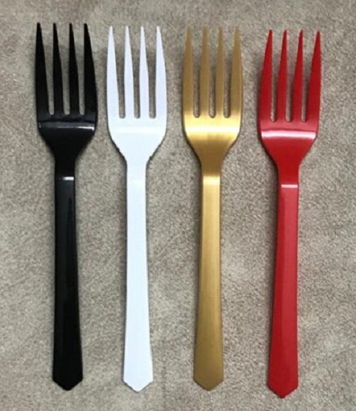 50 Pcs Biodegradable Disposable Plastic Fork 160 mm