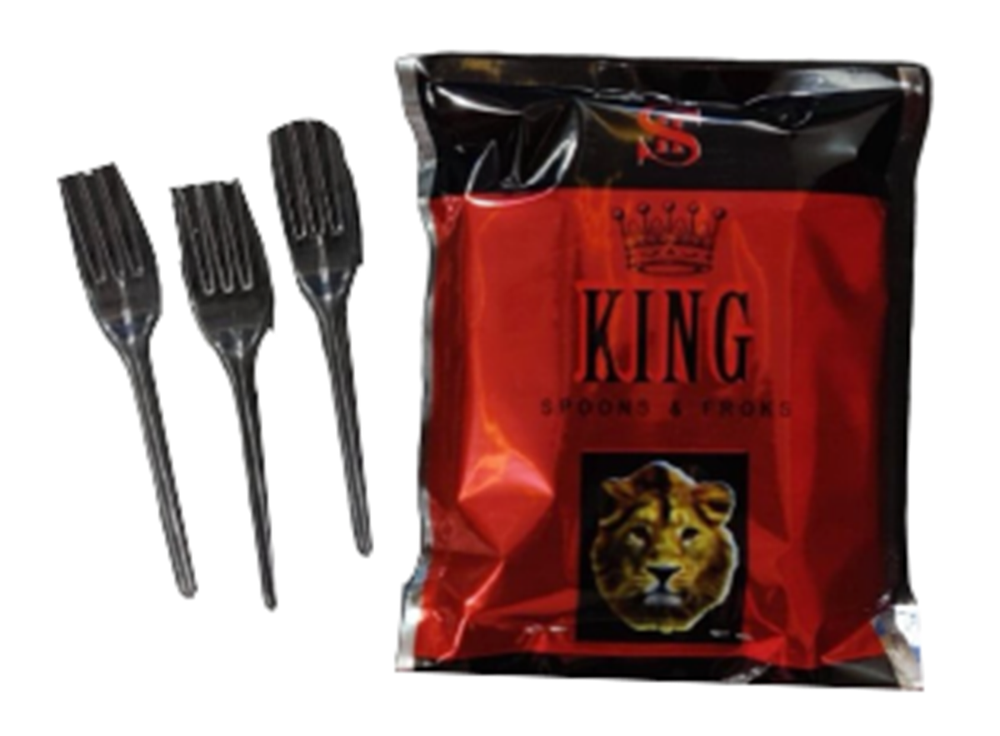 Plastic 45 Piece King Fork Spoon, For Utility Dishes, Size: 3 Inch
