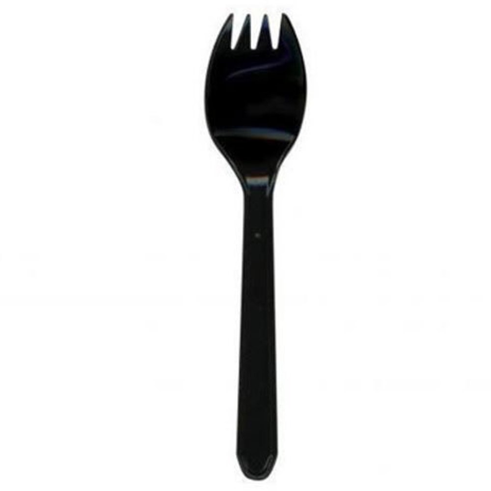 Black Plastic Spork, For Event