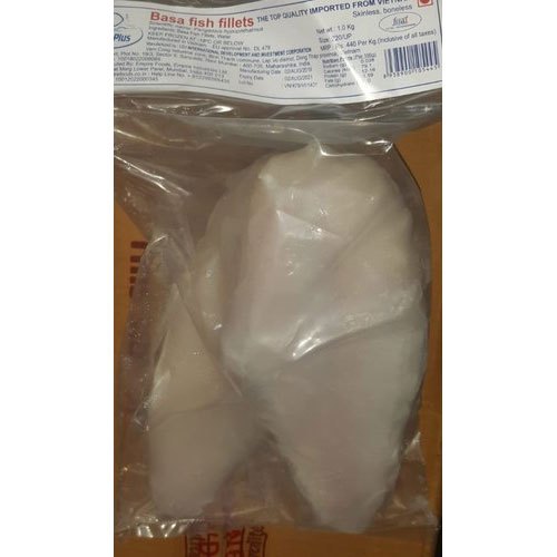 Basa Frozen Fish Fillets, For Restaurant, 1 Kg