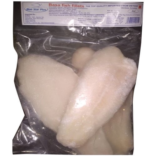 Transparent Frozen Basa Fish Fillet Frozen, Packaging Type: Packet, 1kg
