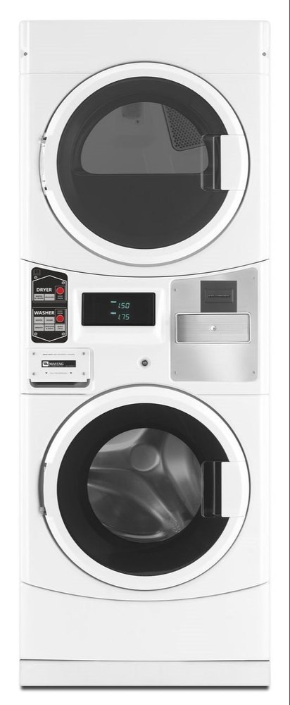 Stainless Steel Maytag Stack Washer & Dryer - Gas