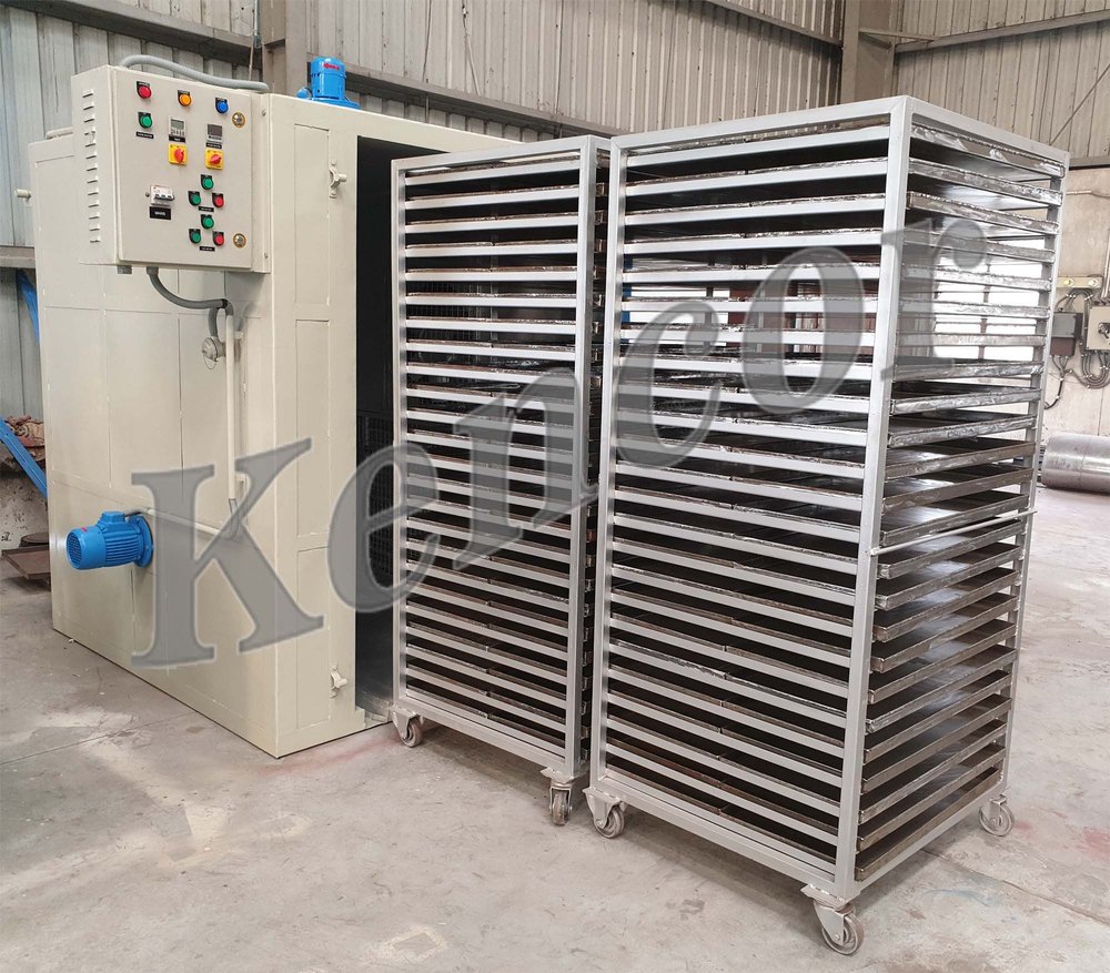 Mild Steel Semi-Automatic Steam Dryer, Capacity: 96 Trays