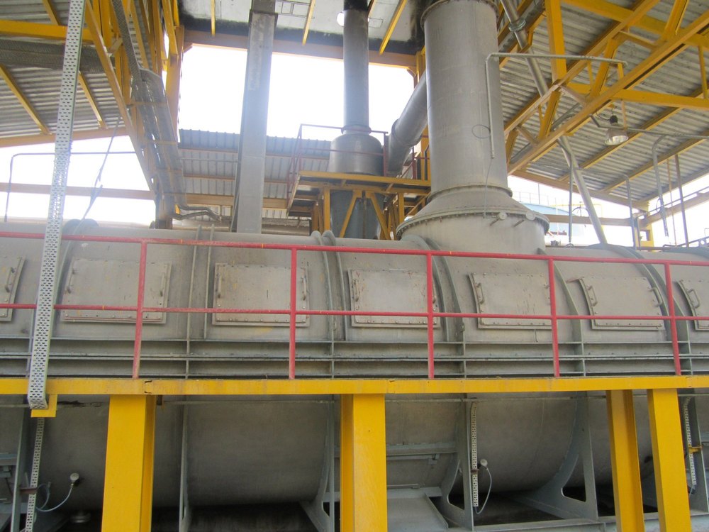 Stainless Steel Automatic Steam Tube Bundle Dryer, Capacity: 10TPH
