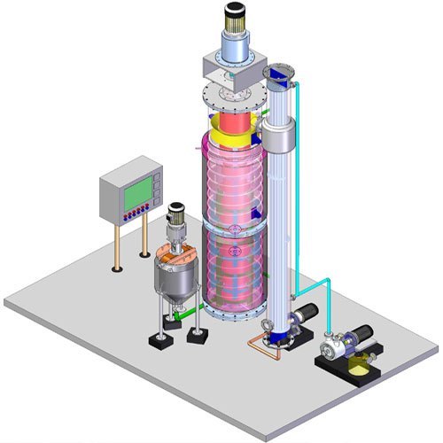 Stainless Steel Semi-Automatic Agitated Thin Film Dryer, Capacity: high