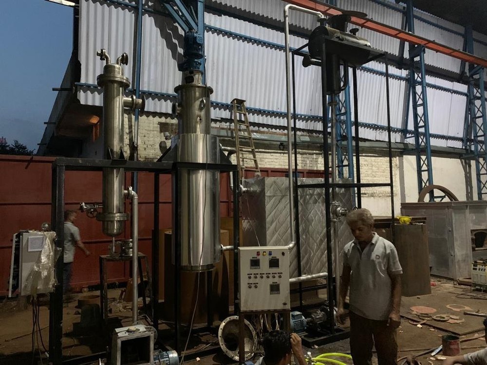 Stainless Steel Semi-Automatic Agitated Thin Film Dryer (ATFD)