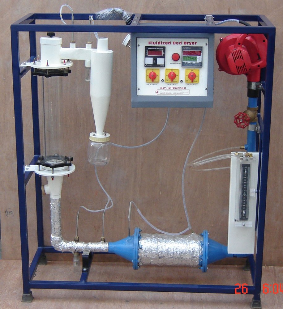 Stainless Steel Semi-Automatic Fluidised Bed Dryer, 220 V, Batch Size: 500gm