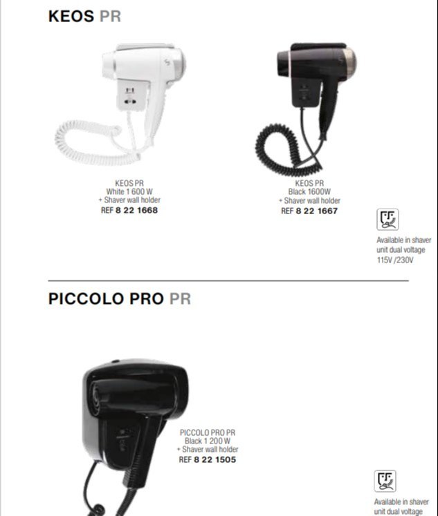 AV&T Automatic Hotel Wall Mounted Hair Dryer