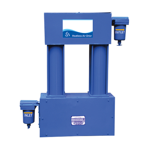 Mild Steel Semi-Automatic Compact Heatless Air Dryer, -60 C, Drying Capacity: 50 cfm