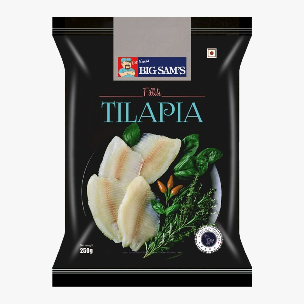 Big Sams Fillets Tilapia, For Restaurant, 250 Gm