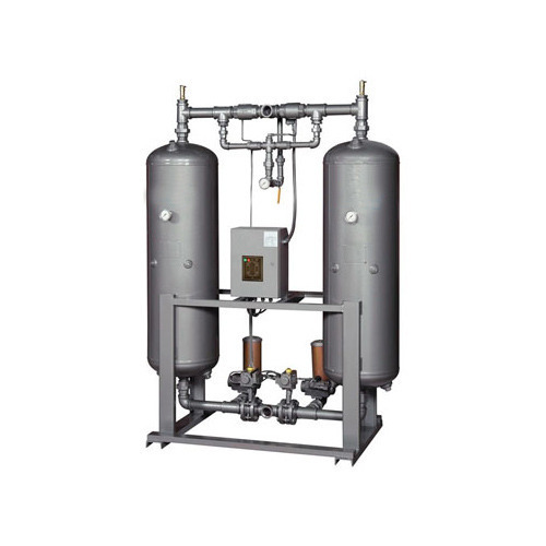 Membrane Mild Steel Twin Tower Heatless Compressed Air Dryer, -30 C, Drying Capacity: 51 - 120 cfm