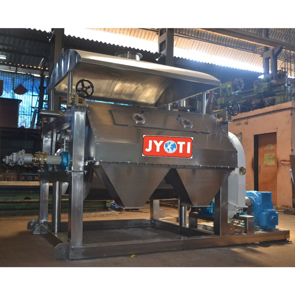 Stainless Steel Automatic Double Drum Dryers, Capacity: 1.5 Tph