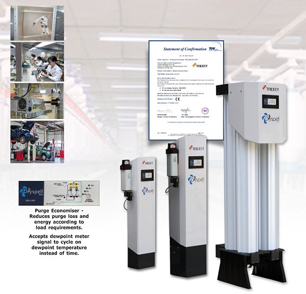 Dessicant Trident Dryspell Plus Heatless Desiccant Air Dryers, -40 C