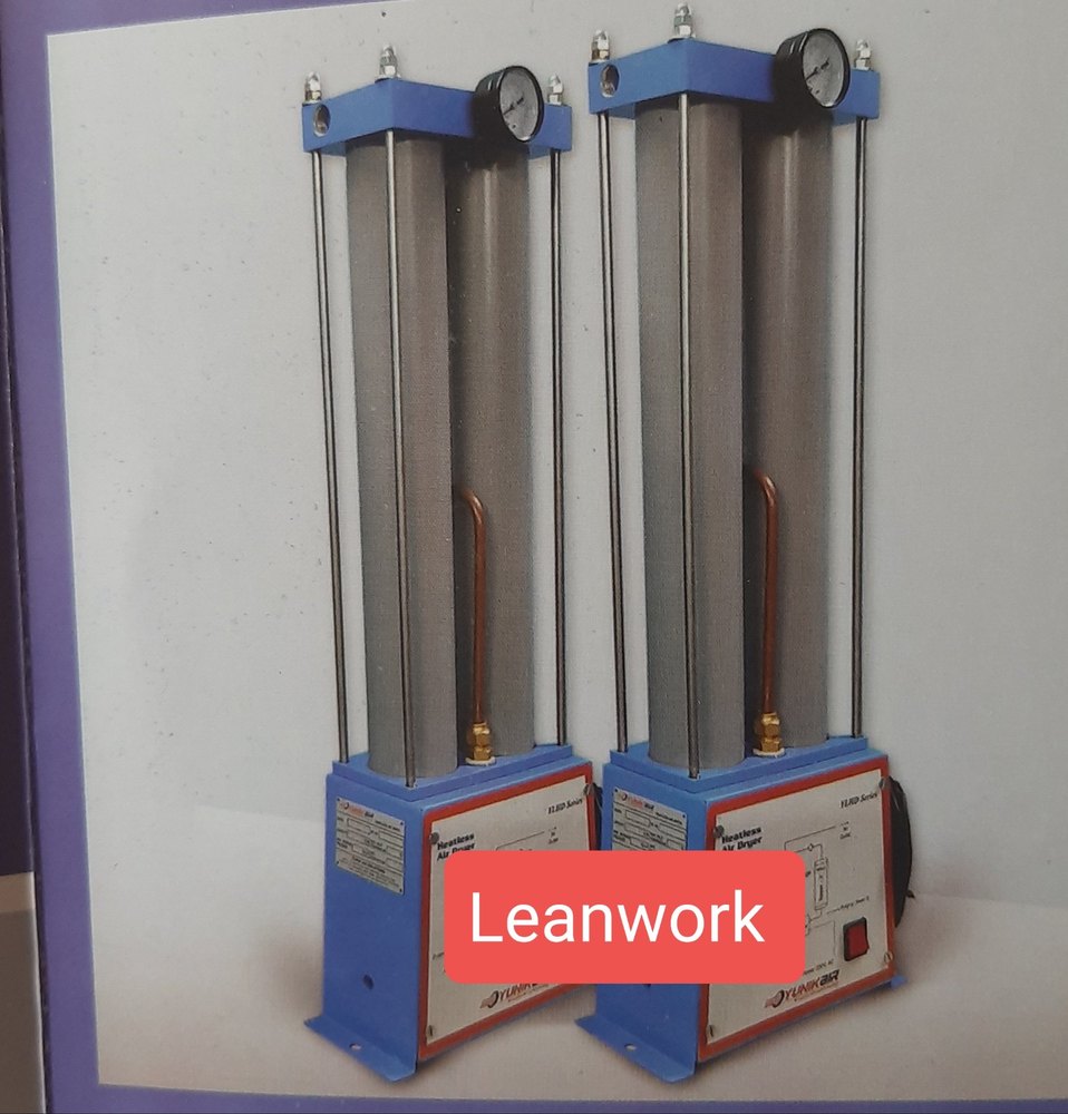 Leanwork Stainless Steel Medical Air Dryer, Capacity: 5 CFM onwards