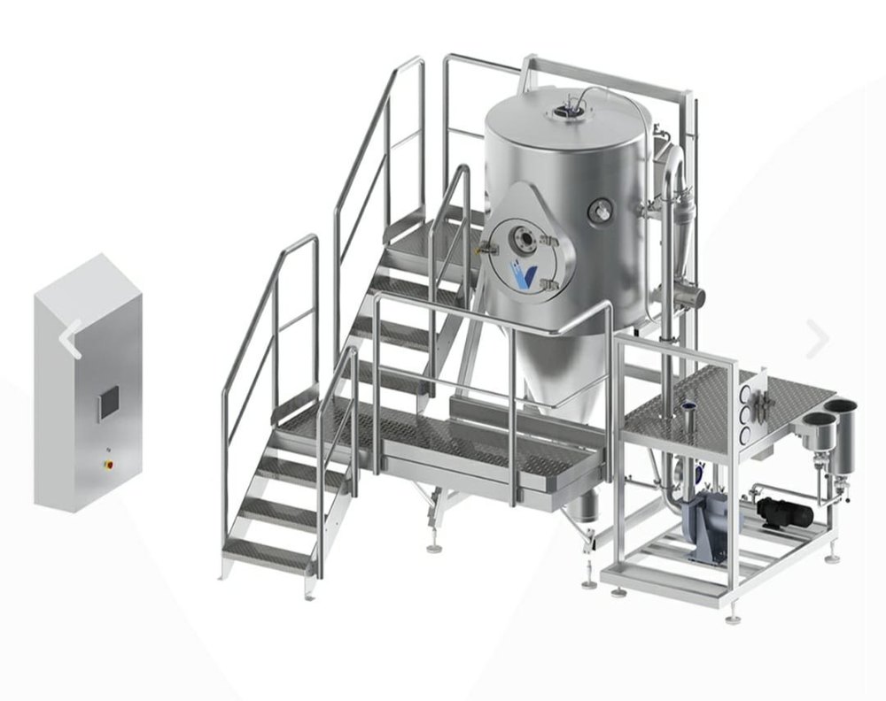 Stainless Steel Rotary & Nozzle Type Spray Dryers Manufacturers In India, Capacity: 1 Ltr