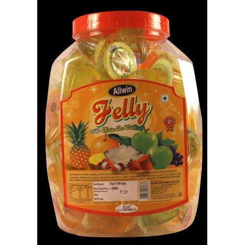 Fruit Flavour Allwin Mango Jelly, Packaging Type: Plastic Jar, Packaging Size: 1 Kg(100 Cups)