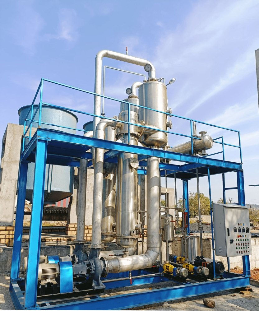 Stainless Steel Skid Mounted Evaporator, Automation Grade: Semi-Automatic, Capacity: 15 Kld