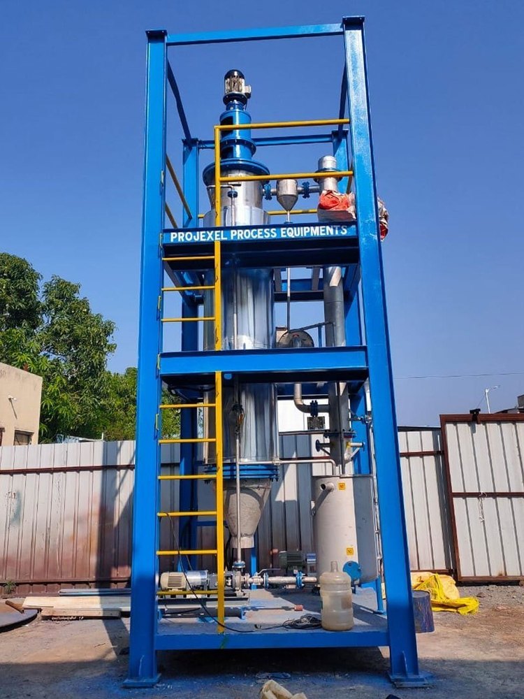 Stainless Steel Automatic Vertical Agitated Thin Film Dryer, Capacity: 6 M2