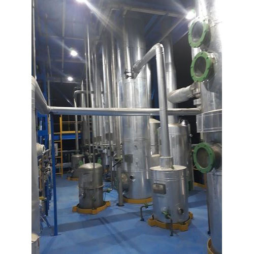 Stainless Steel, Mild Steel Industrial Multiple Effect Evaporator, Capacity: 150 M3/Hr