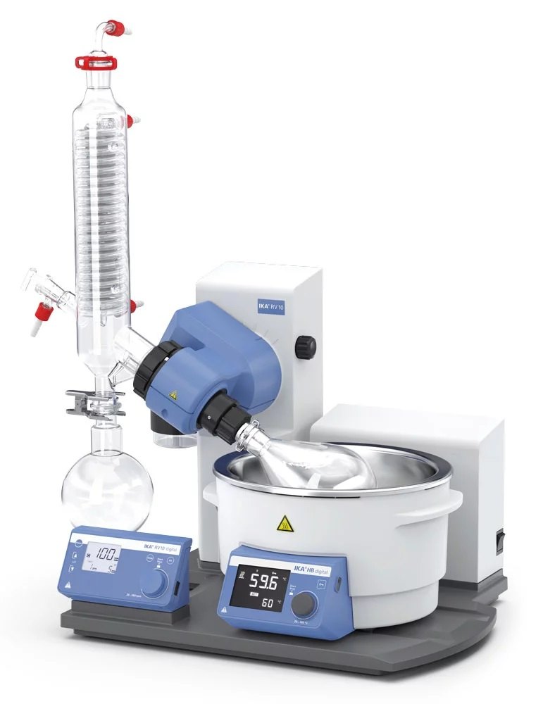 Upto 180 C Round Rotary Evaporator IKA Make RV 10 Digital, Capacity: 1 L