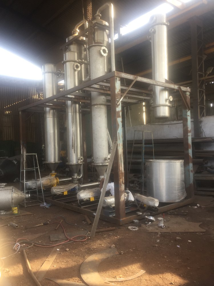 Stainless Steel Multi Effect Evaporators, Capacity: 6600 Kld