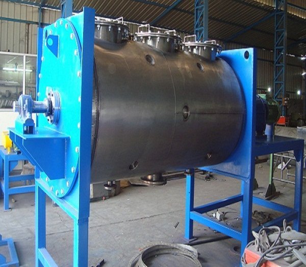 Stainless Steel Semi-Automatic Rotary Paddle Vacuum Dryers
