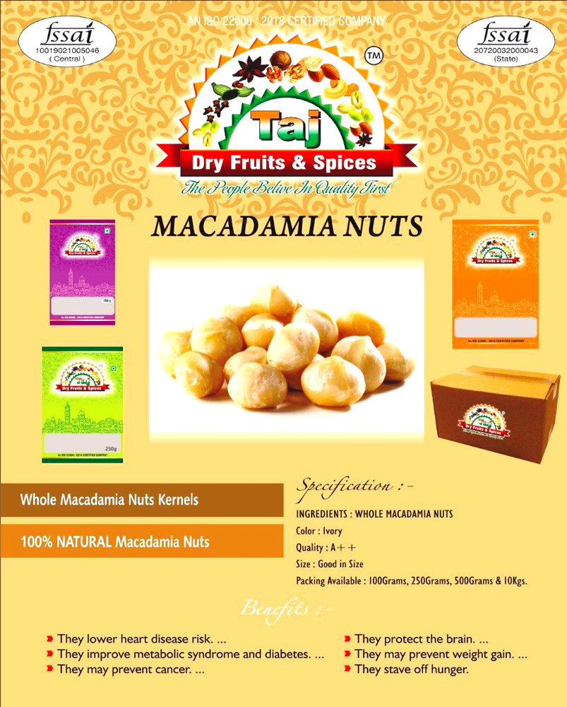 Dry Fruits Macadamia Nuts, Country Of Origin: Usa
