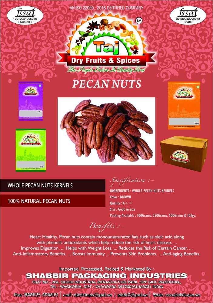 Pecan Nuts, Packet
