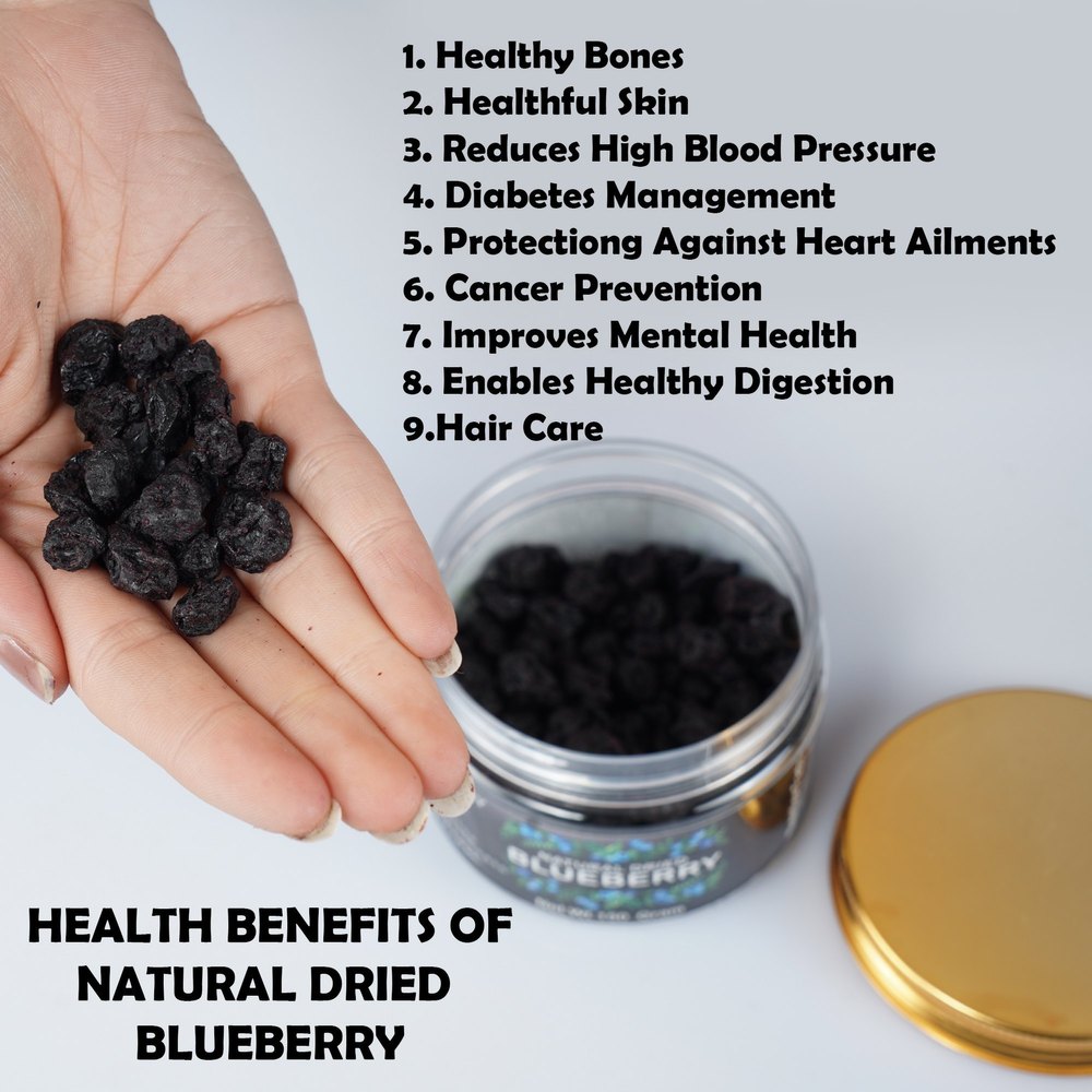 Dried Blueberries, Packet, Packaging Size: 1 kg