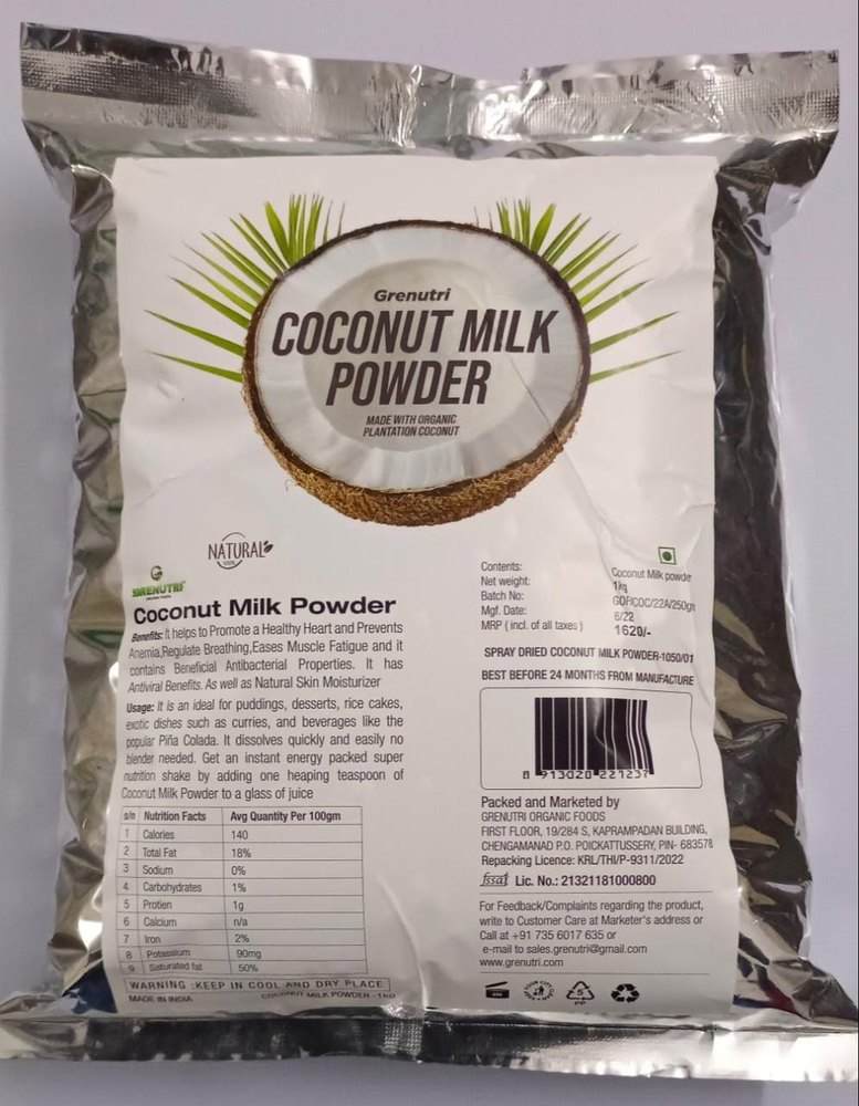 Grenutri 1 Kg Spray Dried Coconut Milk Powder