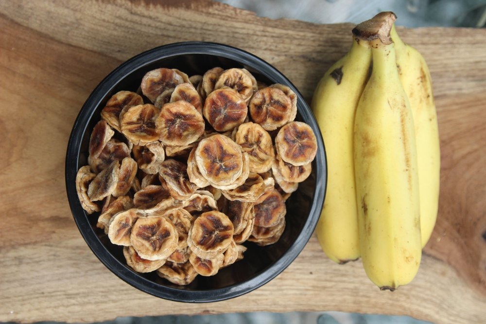 Yellow Dehydrated Banana, Dried: Solar Dried