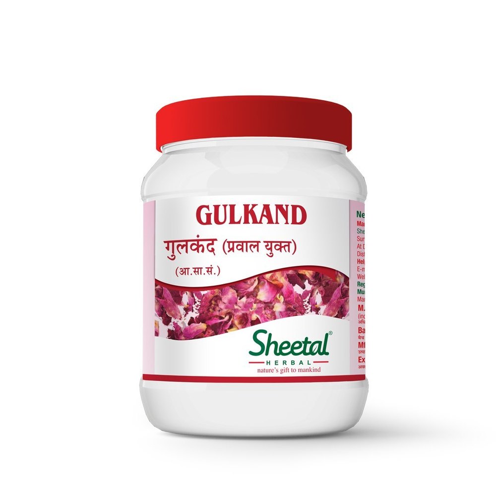 Sheetal Herbal Gulkand Mouth Freshener 500gm, Packaging Type: Plastic Bottle