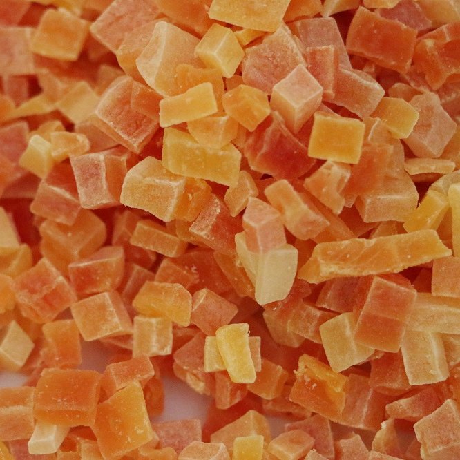 Sweet Dried Papaya Dices, Packaging Size: 1 Kg, Packaging Type: Packet