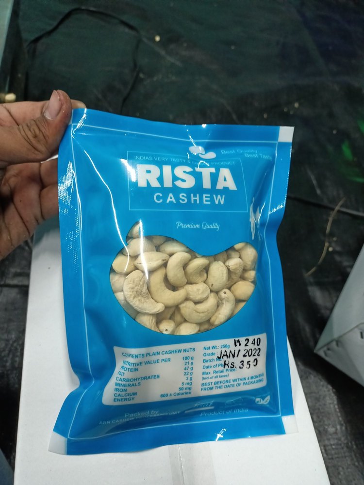 Raw White W240 Cashew Nut, Packaging Size: 250 gm