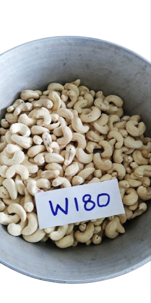 Steamed White W180 Cashew Nut, Packaging Size: 10 kg
