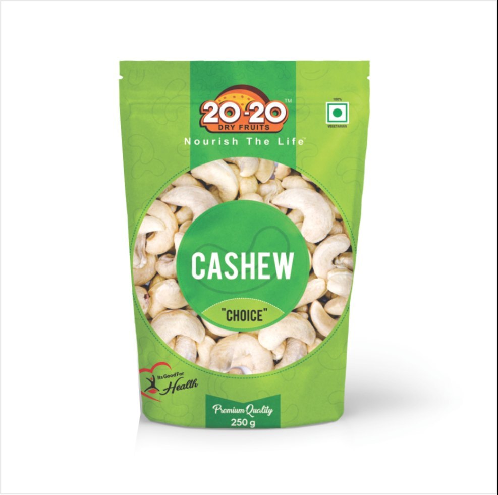 Natural Cashew Nut W-210, Packaging Size: 250 G