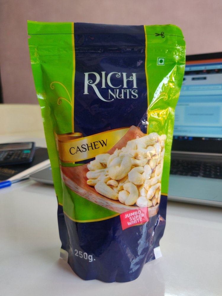 Grade: W240 Kollam Cashew Nuts By SCPAEC, Packaging Size: 250GM