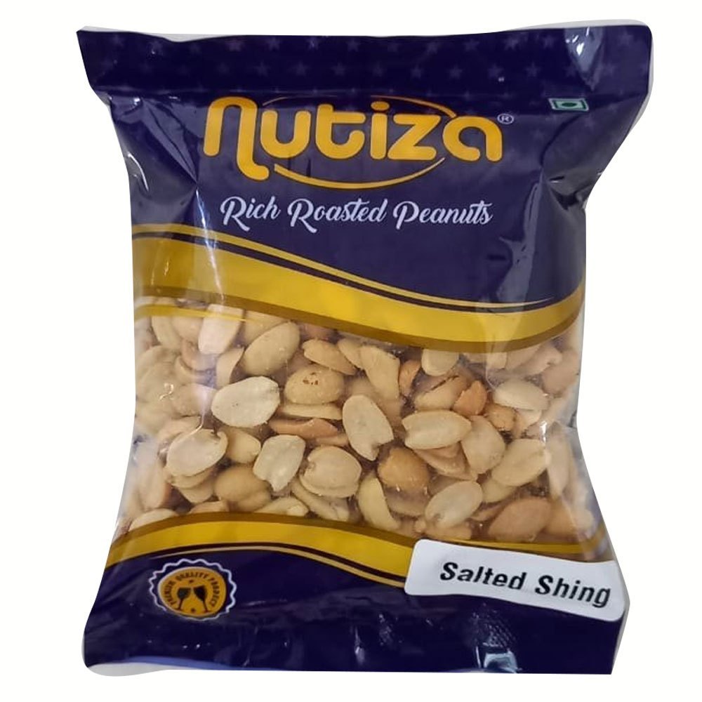 Nutiza Rich Roasted Salted Shing Peanuts, Packaging Type: Packet