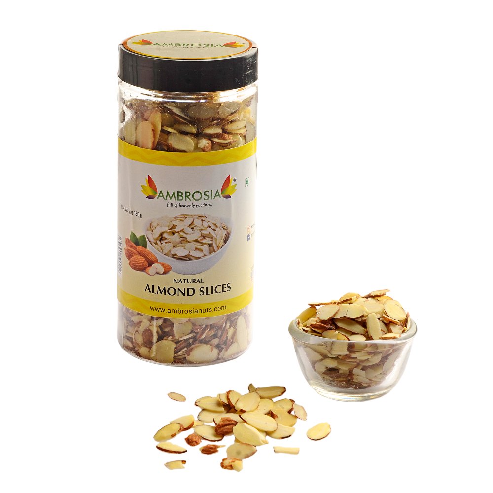Ambrosia Almond Slices, Packaging Size: 160 G