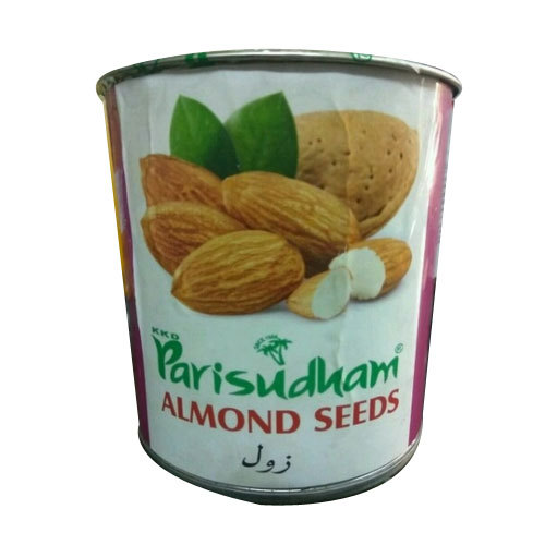 Natural Almond Seeds, Pack Size: 500 Gram, Packaging Type: Tin
