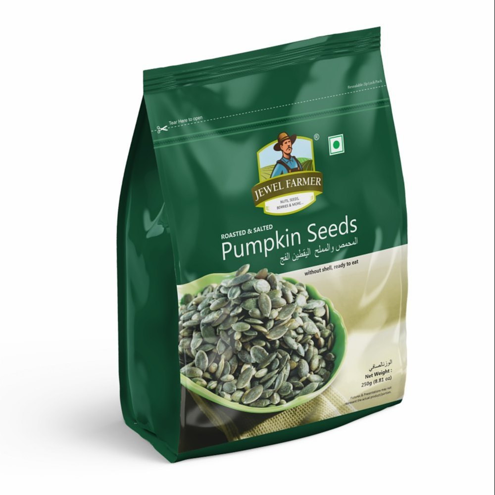 Jewel Farmer Roasted Salted Pumpkin Seeds, Quantity: 250g