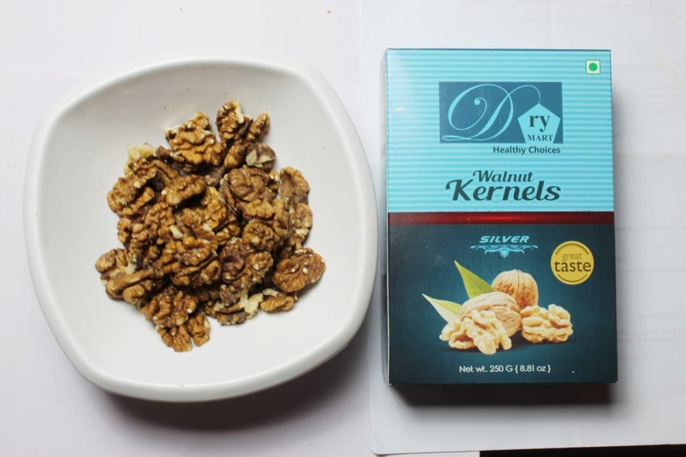 Dry Mart Silver Walnut Kernels, Packaging Size: 250 Gram