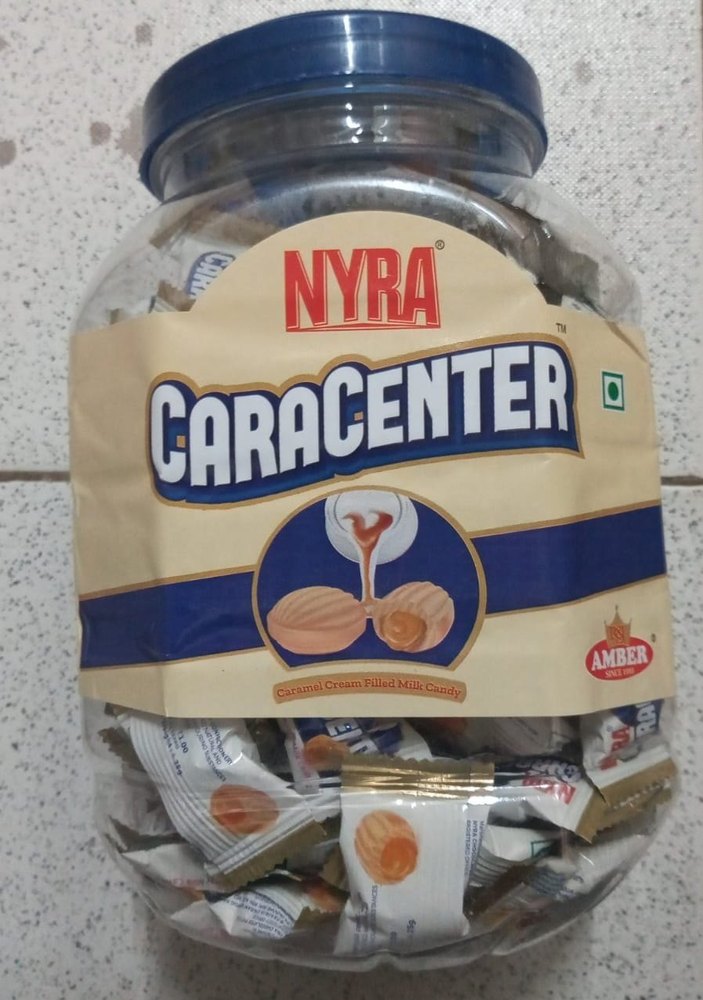 Caramel Brown Nyra Caracenter Candy, Packaging Type: Plastic Jar