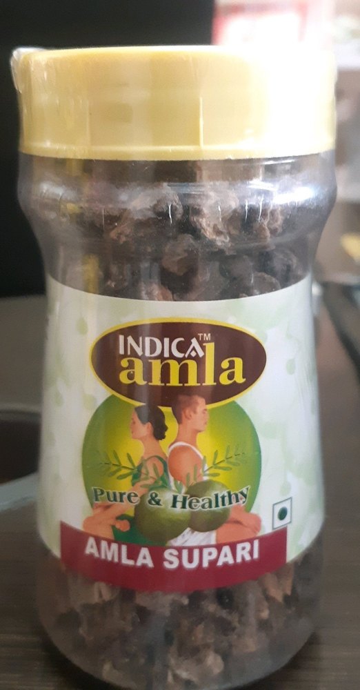 Dried 100% Pure Amla Supari 100 gm For Food, Packaging Type: Jar