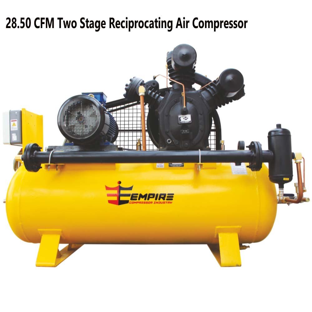 Empire 7.5 HP 28.50 CFM Two Stage Reciprocating Air Compressor, Air Tank Capacity: 250 L, Model Name/Number: ECI-3600