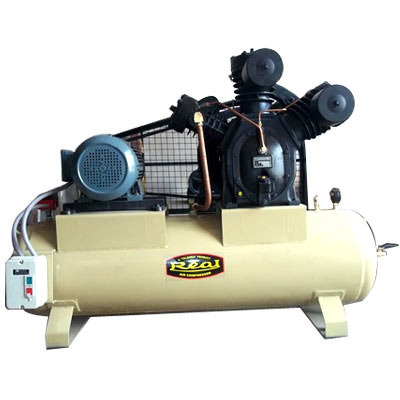 AC Single Phase 20 HP Reciprocating Air Compressor, Maximum Flow Rate (CFM): 81.8 Cfm, Model Name/Number: 20T
