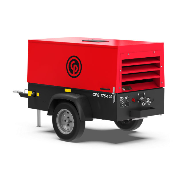 30-400 PORTABLE COMPRESSOR, Maximum Flow Rate (CFM): 1000, Model Name/Number: Chicago Pneumatic