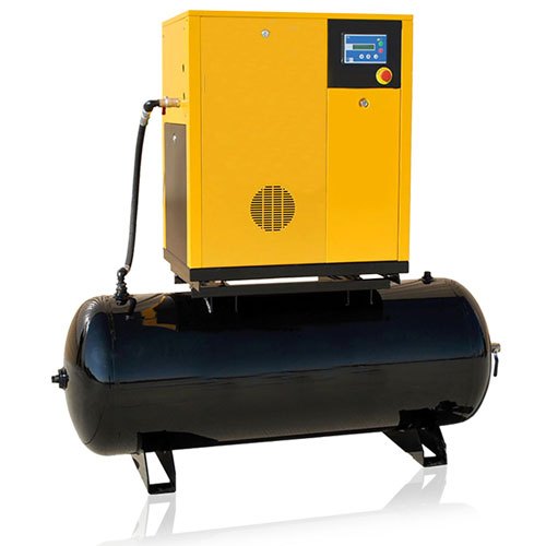 Rotary Screw Type Tank Mounted Air Compressor